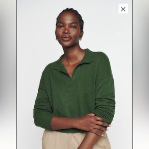 Cashmere polo sweater